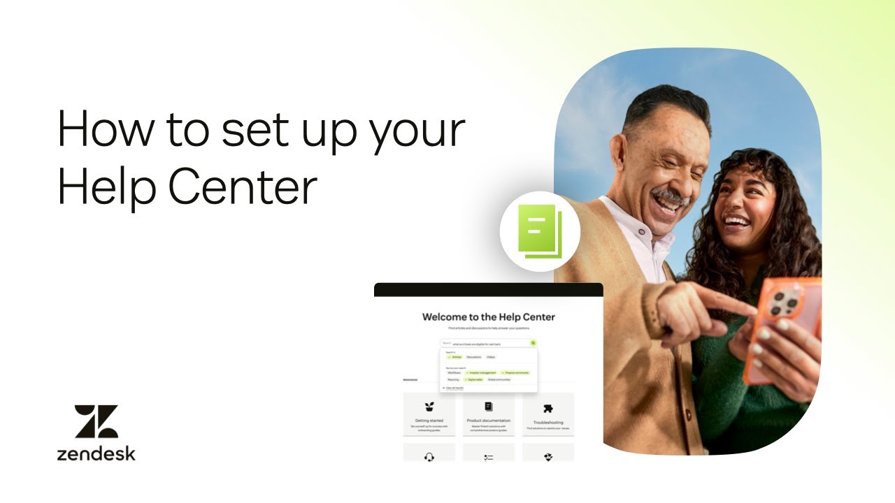 Zendesk tutorial: Step 6 – Set up your help center