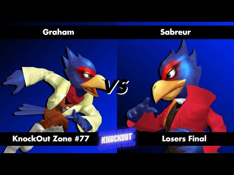 KnockOut Zone #77 - SSBM Losers Final - Graham (Falco) vs Sabreur (Falco)
