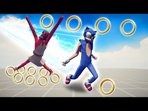 SUPER SPEED OF SONIC  VS ALL UNITS IN TABS | Totally Accurate Battle Simulator