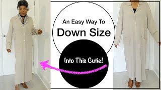 How To Downside An Oversized Cardigan For A Great Fit