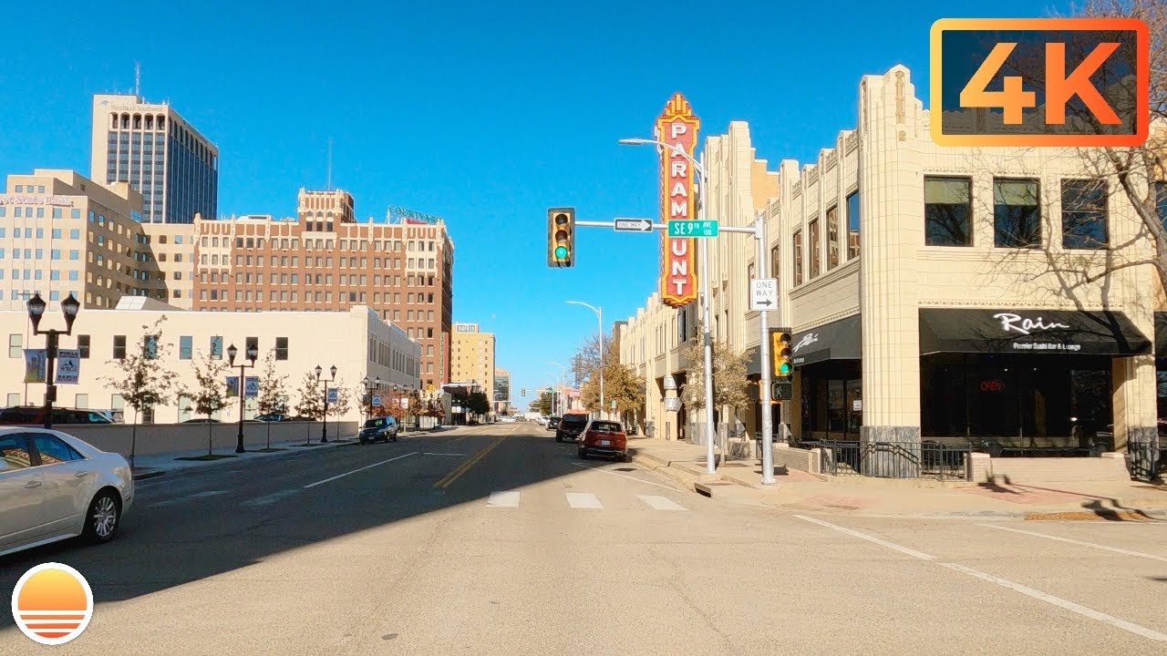 Immersive street-level walking tour through Amarillo Downtown, United States, showcasing authentic urban landscapes, local architecture, and the vibrant atmosphere of the city's neighborhoods