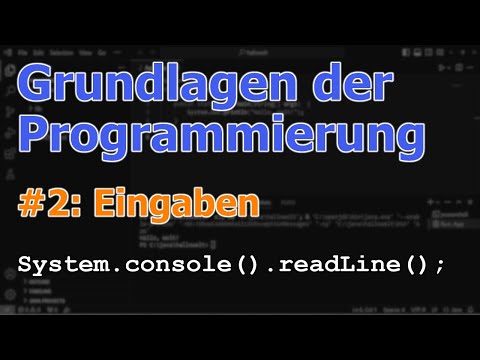 Grundlagen der Programmierung #2: Eingaben | Text einlesen | Java