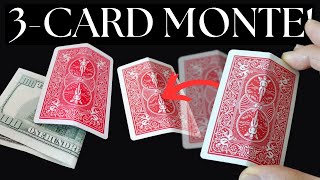 4 Easy Card Tricks: 3 CARD MONTE - Fool Your Friends!