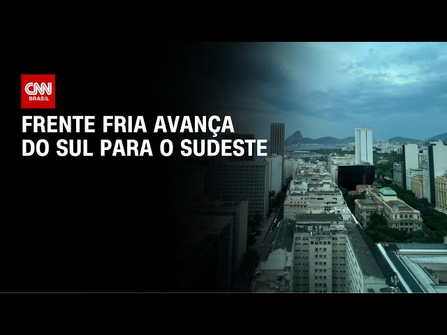 Previsão do tempo: Frente fria avança do Sul para o Sudeste | CNN NOVO DIA