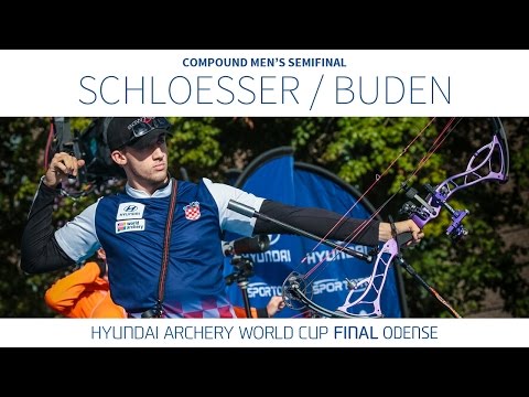 Mike Schloesser v Domagoj Buden – Compound Men’s Semifinal | Odense 2016