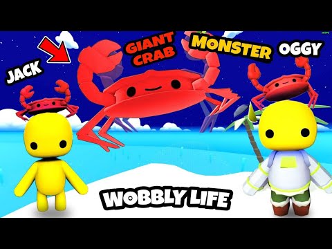 Oggy Summoned a Secret GIANT DANCING CRAB! - Wobbly Life Update Gameplay