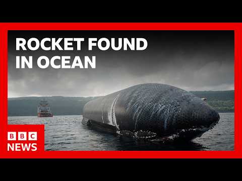 SpaceX rocket spotted off Christmas Island coast | BBC News