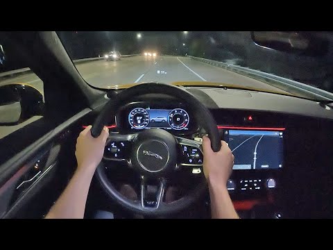 2021 Jaguar F-Pace SVR - POV Night Drive (Binaural Audio)