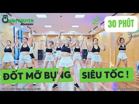 30P AEROBIC GIẢM MỠ BỤNG, GIẢM CÂN TOÀN CƠ THỂ CÙNG OANH NGUYỄN