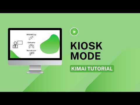 Activate Kiosk Mode Kimai Time Tracker