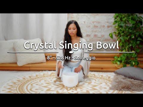8" Solfeggio Crystal Singing Bowl, Mi 528 Hz - SOLCSB8-528 - Meinl Sonic Energy