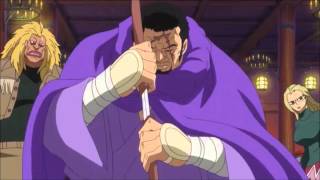 The new blind Admiral Fujitora (Issho) showing his power and recognizes Luffy |Episode 631