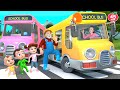 Wheels On The Bus Pink Blue And Yellow Buses Lalafun Nursery Rhymes Kids Songs
