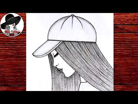 Как Нарисовать Девушку В Кепке | ЛЕГКИЙ РИСУНОК ДЕВУШКИ | Easy Girl Drawing