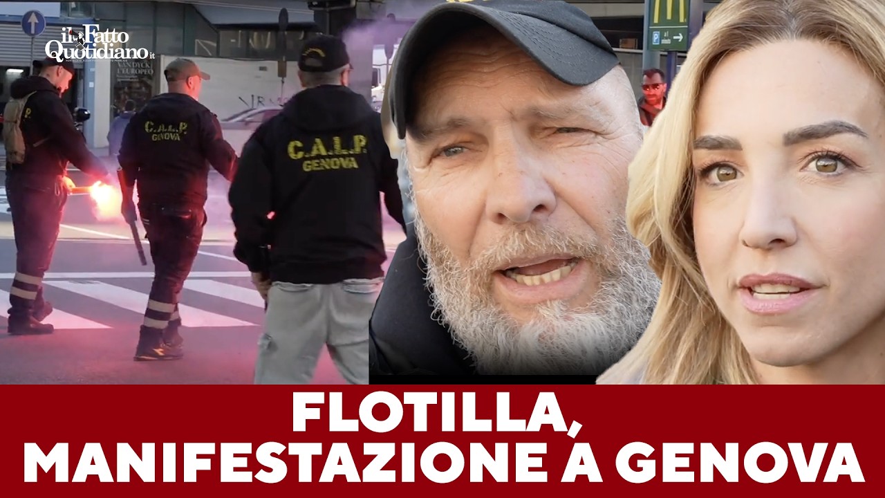 Blocco della Flotilla, a Genova il corteo attraversa la città. Salis con i portuali