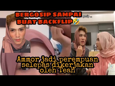 LAWAK BETUL AMMOR PAKAI TUDUNG!!! teah ni ajar | team Ammar Nazhan