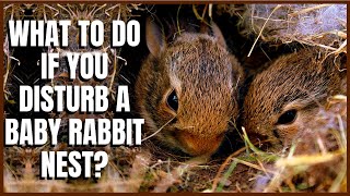 What To Do if You Disturb a Baby Rabbit Nest?