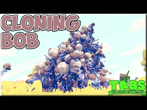 Chaos! Cloning Bob(Wheelbarrow Driver) vs Every Unit - TABS MODS Unit Possession Update