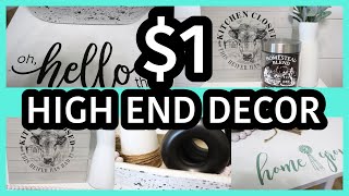 🤯BETTER THAN DOLLAR TREE!! DIY Decor That Looks EXPENSIVE (But Costs $1!)