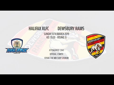 Highlights Halifax RLFC vs Dewsbury Rams Championship Round 6 10 March 2019