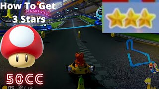Mario Kart 8- How to get Three Star Ranking on Mushroom Cup (50cc)