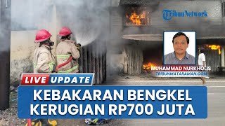 Rugi Rp700 Juta! Joko Suwarno Kehilangan Bengkelnya di Desa Compreng Tuban akibat Kebakaran Hebat