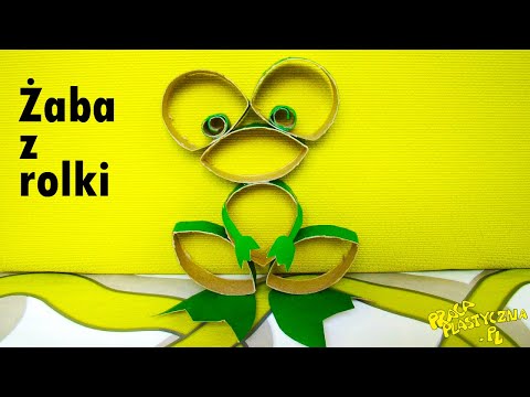 Co można zrobić z rolki papieru Żabka z rolki, żaba praca plastyczna / Frog Crafts for Preschoolers