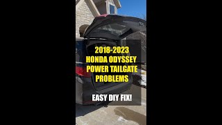 Honda Odyssey Power Tailgate Not Working? Easy DIY Fix! (2018-2023 Models)