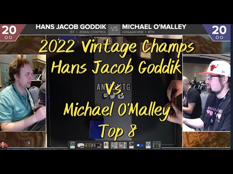 Eternal Weekend 2022 Vintage Champs Top 8 Hans Jacob Goddik Vs Michael O'Malley Magic The Gathering