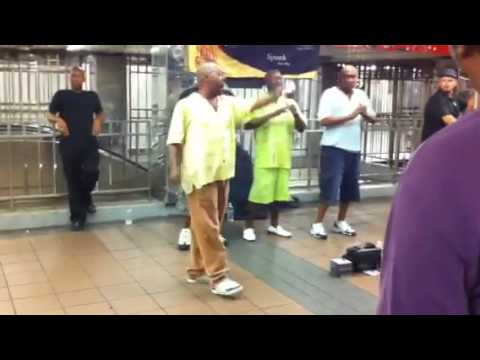 Doo-Wop group 'Spank' NYC Subway