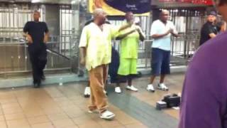 Doo-Wop group 'Spank' NYC Subway