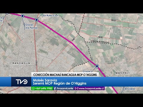 MOP O’Higgins informó del Estudio Conexión Vial sector norte Machalí Rancagua a respectivos Alcaldes