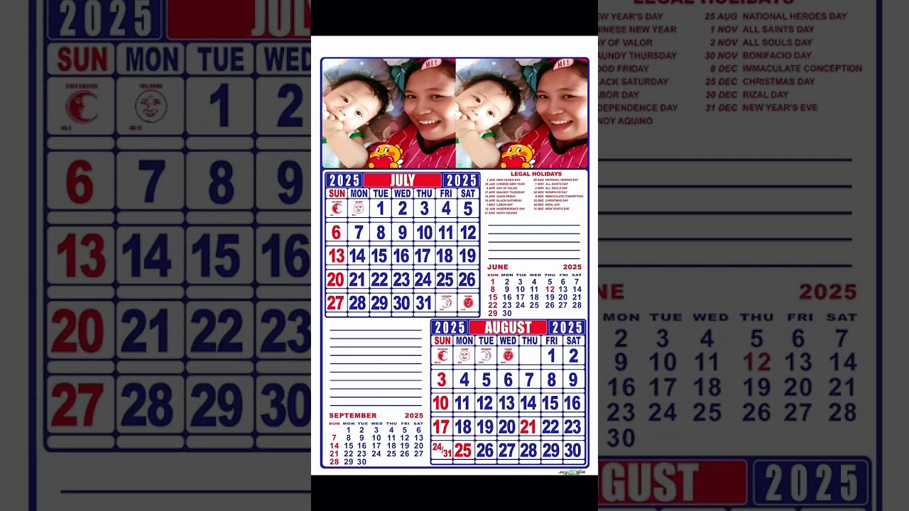 #calendar Template 2025 #2025 #layoutdesign #justechdesigns