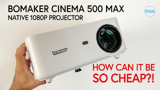BOMAKER Cinema 500 Max PROJECTOR Review - SUPER CHEAP - HOW IS THIS POSSIBLE!?
