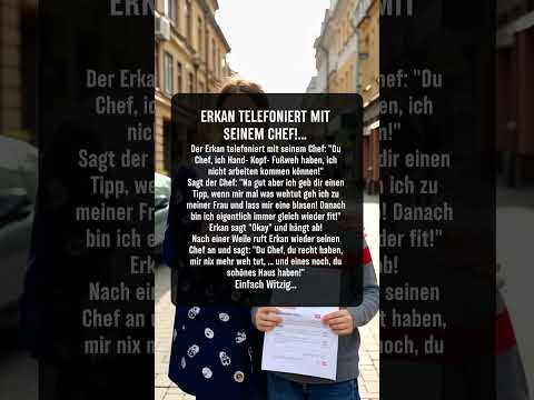 Erkan und der Tipp seines Chefs! 😂 #lustig #anekdote