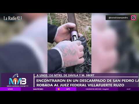 Encontraron en un descampado de san pedro la escopeta robada al juez Villafuerte Ruzo