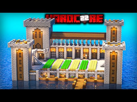 disruptive builds - I Built the ULTIMATE Castle Base in Hardcore Minecraft