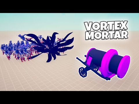 VORTEX MORTAR VS EVERY FACTION | TABS MODDED GAMEPLAY