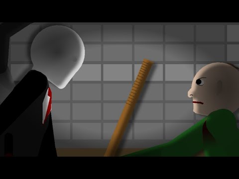 Slenderman vs. Baldi Sticknodes Animation