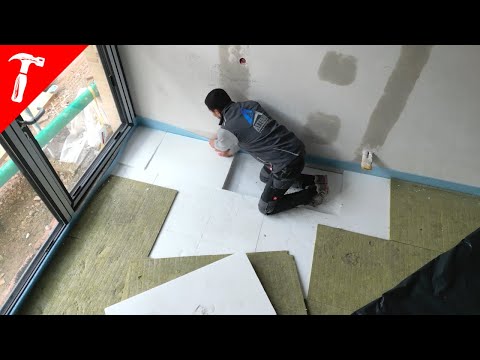 How to properly install screed insulation - a screed layer shows you how.