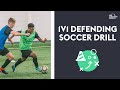 1v1 Defending Soccer Drill (9-12) ⚽️