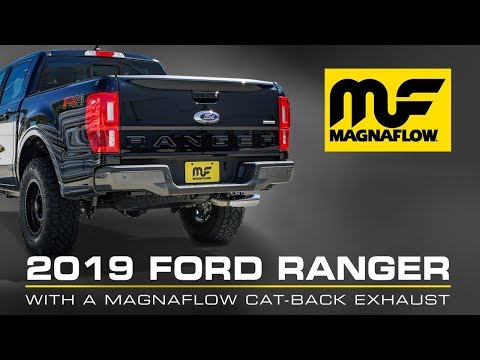 [Hear the Sound] 2019 - 2021 Ford Ranger MagnaFlow Cat-Back Exhaust [Polished/Black-coated]