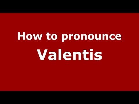 How to pronounce Valentis (Brazilian Portuguese/Brazil)  - PronounceNames.com