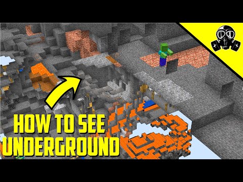 Minecraft How To See Underground In Survival #Shorts