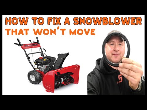 Fixing A Snowblower That Won't Move By Replacing The Friction Wheel
