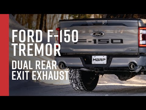 2021+ FORD F-150 TREMOR // MBRP 3" Cat-Back, Dual Rear Exit Exhaust