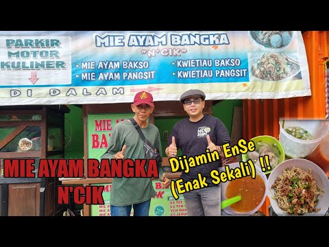 CUMA JUALAN MIE AYAM LARIS BANGET MIE AYAM BANGKA ENCIK JAKARTA TIMUR #kuliner #mieayam #bangka