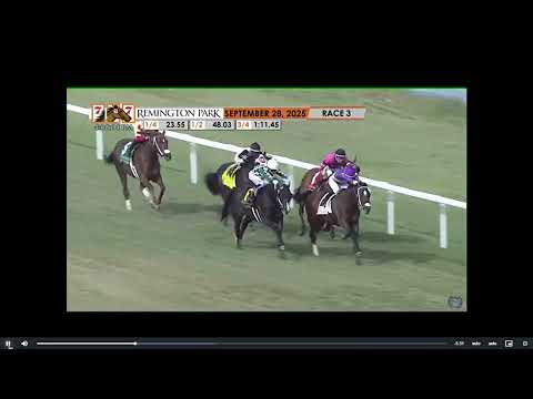 Horse Racing: Gigante Wins The 75K Remington Green Stakes at Remington Park On Sun Sept 28 2025