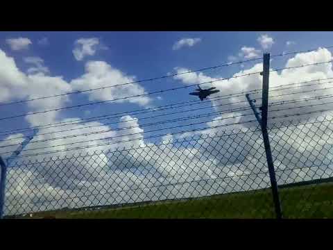 f22 Raptor Łask landing 11.08.22