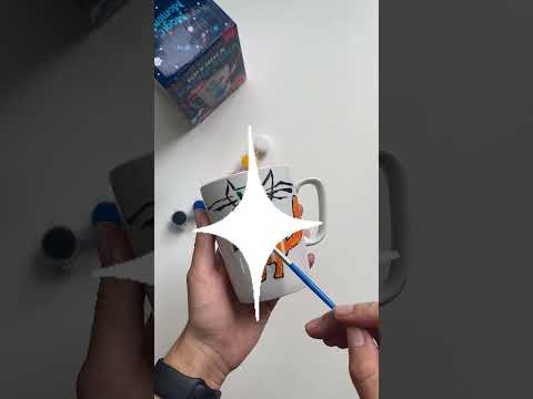 Миниатюра изображения товара Набор для творчества Раскрась и подари Кружка-раскраска. Нарисуй сам / cup-1008